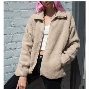 brandy melville willow shearling jacket